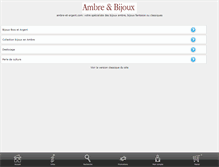 Tablet Screenshot of ambre-et-argent.com
